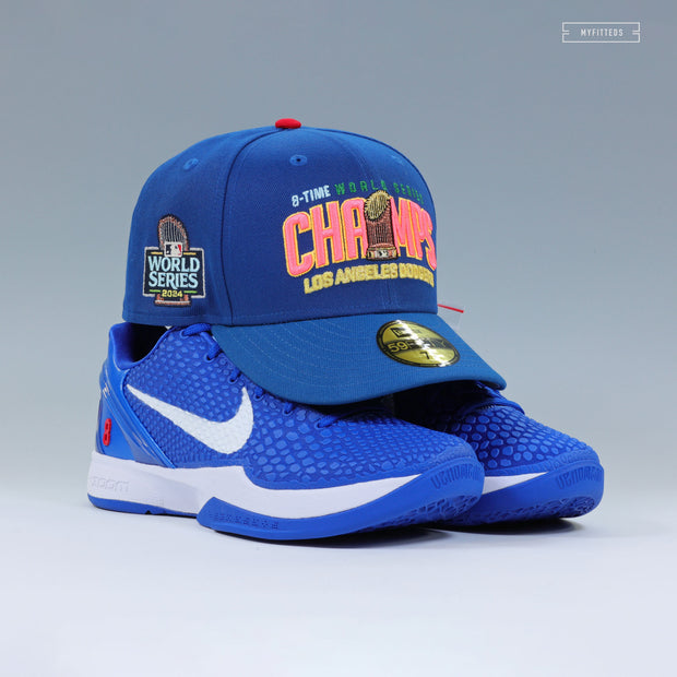 LOS ANGELES DODGERS 2024 WORLD SERIES AND 8X WORLD CHAMPS KOBE VI DODGERS NEW ERA FITTED CAP