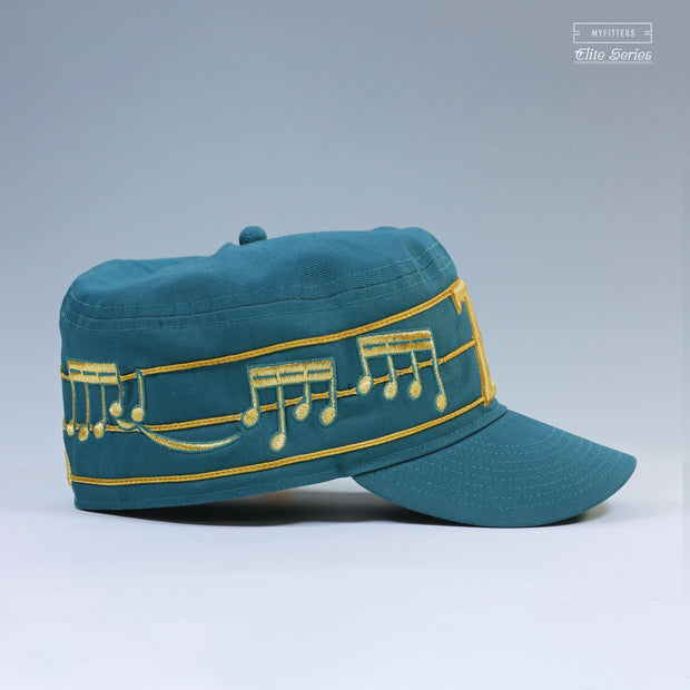 NEW ORLEANS ZEPHYR ELITE SERIES THE LEGEND OF ZELDA MUSIC NOTES INSPIRED NEW ERA PILLBOX HAT
