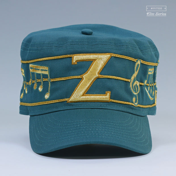 NEW ORLEANS ZEPHYR ELITE SERIES THE LEGEND OF ZELDA MUSIC NOTES INSPIRED NEW ERA PILLBOX HAT