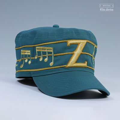 NEW ORLEANS ZEPHYR ELITE SERIES THE LEGEND OF ZELDA MUSIC NOTES INSPIRED NEW ERA PILLBOX HAT