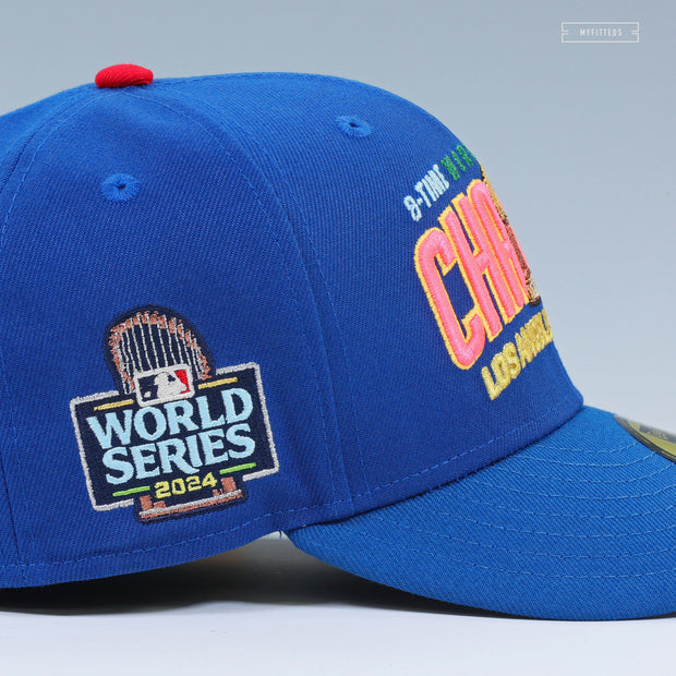 LOS ANGELES DODGERS 2024 WORLD SERIES AND 8X WORLD CHAMPS KOBE VI DODGERS NEW ERA FITTED CAP