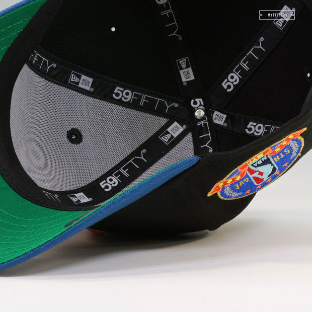 NEW YORK KNICKS KATAKANA NBA 5TH AVE PYRAMID NBA REAR NEW ERA FITTED CAP