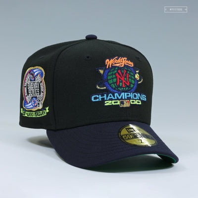 NEW YORK YANKEES 2000 WORLD SERIES SUBWAY SERIES CHAMPIONS 25TH ANNIVERSARY NEW ERA CAP