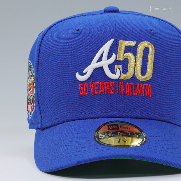 ATLANTA BRAVES 50 SEASONS IN ATLANTA 2017 SUNTRUST PARK INAUGURAL SEASON NEW ERA CAP