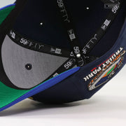 ATLANTA BRAVES BOLTS AND THUNDER TRUIST PARK NIGHTSHADE GOLDEN METALLIC NEW ERA CAP