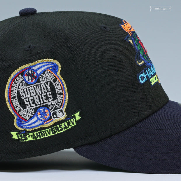 NEW YORK YANKEES 2000 WORLD SERIES SUBWAY SERIES CHAMPIONS 25TH ANNIVERSARY NEW ERA CAP