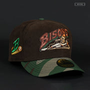 BUFFALO BISONS SLIDING BISON MAHOGANY CORDUROY WOODLAND CAMO NEW ERA FITTED CAP