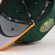 OAKLAND ATHLETICS HOHOKAM STADIUM MESA, AZ UPSIDE DOWN ARCH NEW ERA FITTED CAP