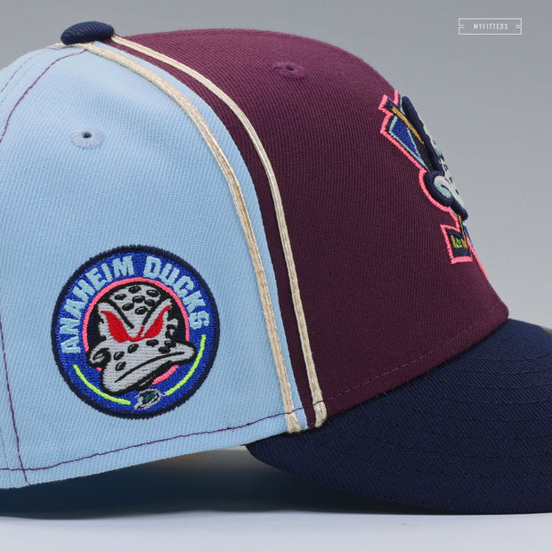 ANAHEIM MIGHTY DUCKS BATMAN THE KILLING JOKE INSPIRED DIAGONAL BLOCK NEW ERA CAP