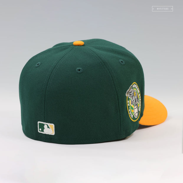 OAKLAND ATHLETICS HOHOKAM STADIUM MESA, AZ UPSIDE DOWN ARCH NEW ERA FITTED CAP