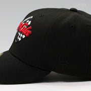 CHICAGO CUBS SPEEDWAY CLASSIC JET BLACK SCARLET AIR MAX 95 INSPIRED NEW ERA FITETD CAP