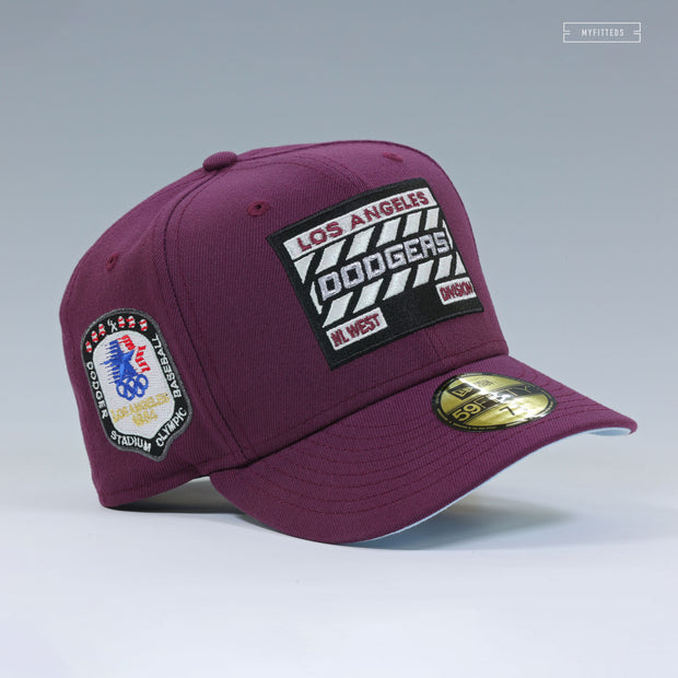 LOS ANGELES DODGERS HOLLYWOOD CHRONICLES 1984 OLYMPIC BASEBALL AUBERGINE NEW ERA CAP