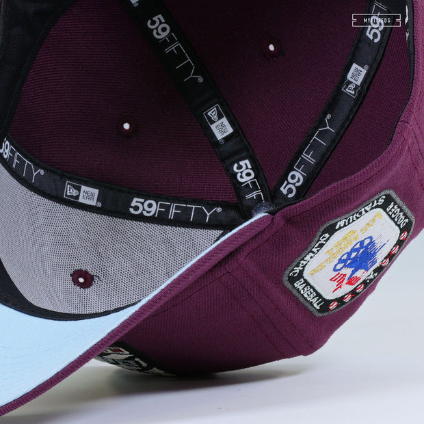 LOS ANGELES DODGERS HOLLYWOOD CHRONICLES 1984 OLYMPIC BASEBALL AUBERGINE NEW ERA CAP
