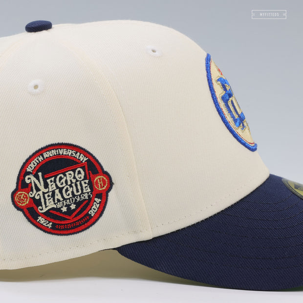 KANSAS CITY MONARCHS NEGRO LEAGUE BASEBALL WORLD SERIES 100 YEARS NEW ERA FITTED CAP