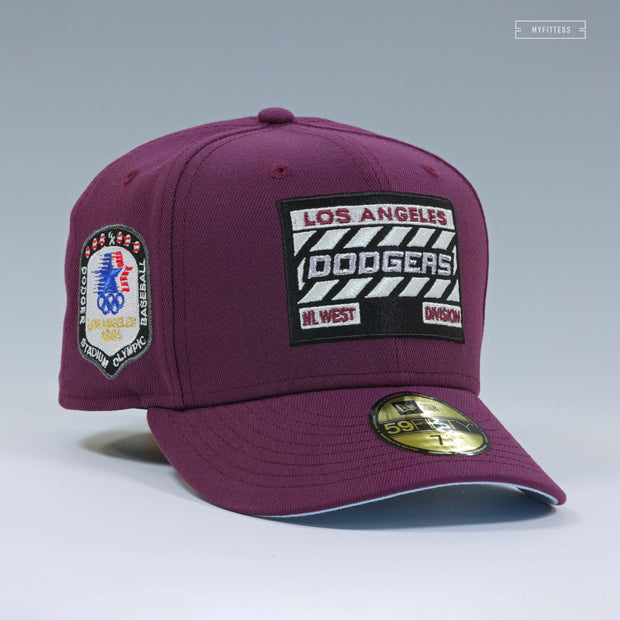 LOS ANGELES DODGERS HOLLYWOOD CHRONICLES 1984 OLYMPIC BASEBALL AUBERGINE NEW ERA CAP
