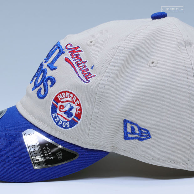 MONTREAL EXPOS GOOD RETRO COLLAGE 9FIFTY RETRO CROWN NEW ERA SNAPBACK HAT