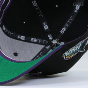 TAMPA BAY DEVIL RAYS RETRO STRIPED SWEATBAND NEW ERA FITTED CAP