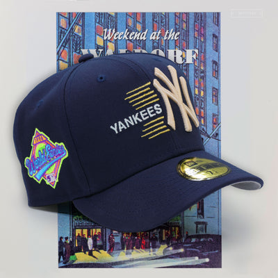 NEW YORK YANKEES 1996 WORLD SERIES MAD DASH TO WALDORF ASTORIA WELCOME TO NY NEW ERA FITTED CAP
