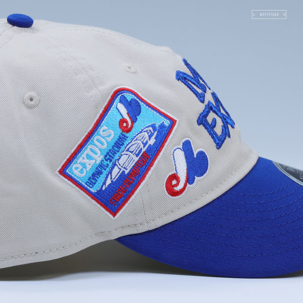 MONTREAL EXPOS GOOD RETRO COLLAGE 9FIFTY RETRO CROWN NEW ERA SNAPBACK HAT