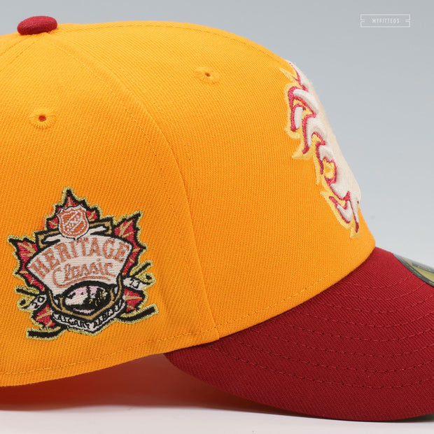 CALGARY FLAMES 2011 NHL HERITAGE SERIES JERSEY INSPIRED NEW ERA FITTED CAP