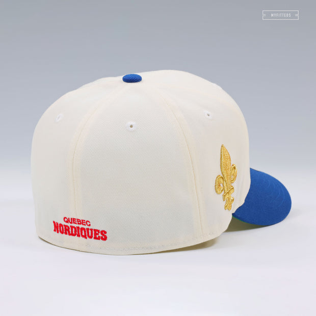 QUEBEC NORDIQUES FLEUR DE LIS SHADOW PROLIFIC MOBILE SUIT GUNDAM INSPIRED NEW ERA FITTED CAP