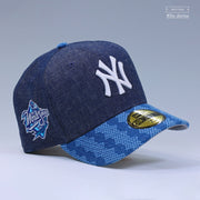 NEW YORK YANKEES 1998 WORLD SERIES WOVEN WASHI SASHIKO DENIM ELITE SERIES NEW ERA FITTED CAP