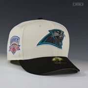 CAROLINA PANTHERS 2002 NFL DRAFT OFF WHITE JULIUS PEPPERS NEW ERA FITTED CAP