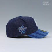 NEW YORK YANKEES 1998 WORLD SERIES WOVEN WASHI SASHIKO DENIM ELITE SERIES NEW ERA FITTED CAP
