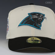 CAROLINA PANTHERS 2002 NFL DRAFT OFF WHITE JULIUS PEPPERS NEW ERA FITTED CAP