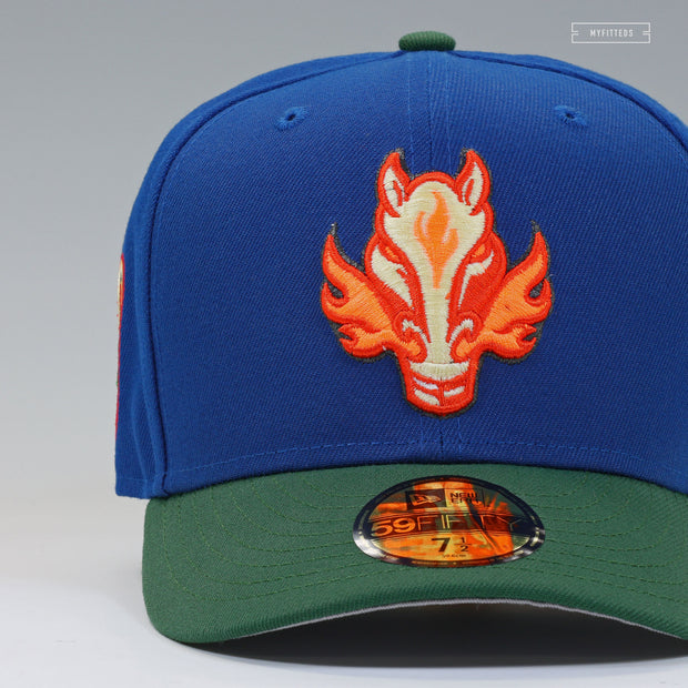 CALGARY FLAMES 10TH AND 20TH ANNIVERSARY PONYTA INSPIRED NEW ERA FITTED CAP