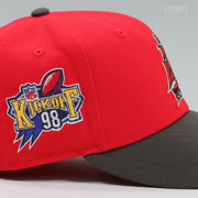 TAMPA BAY BUCCANEERS 1998 NFL DRAFT ALTERNATE SCARLET PEWTER NEW ERA FITTED CAP