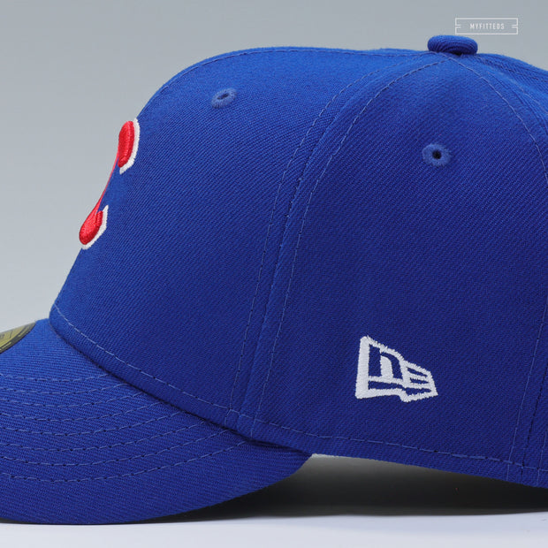 CHICAGO CUBS GREETINGS FROM CHICAGO CHI-TOWN WRIGLEY FIELD NEW ERA FITTED CAP