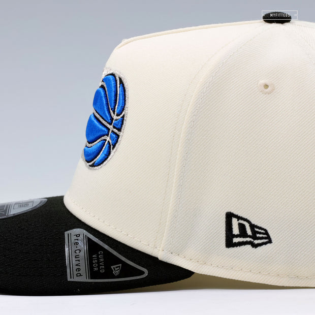 ORLANDO MAGIC NBA HARDWOOD CLASSICS OFF WHITE 9FIFTY A-FRAME NEW ERA SNAPBACK