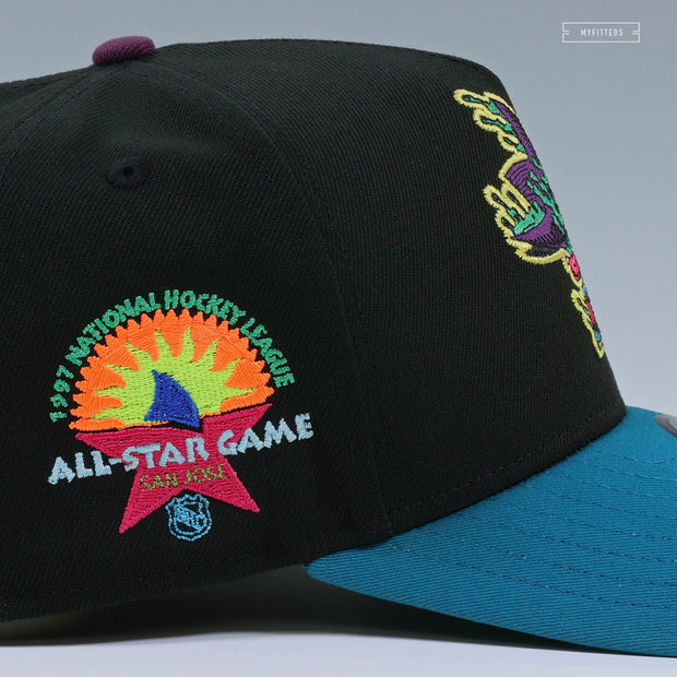 SAN JOSE SHARKS 1997 NHL ALL-STAR GAME JIMBO PHILLIPS ARTIST SERIES NEW ERA 9FIFTY A-FRAME SNAPBACK
