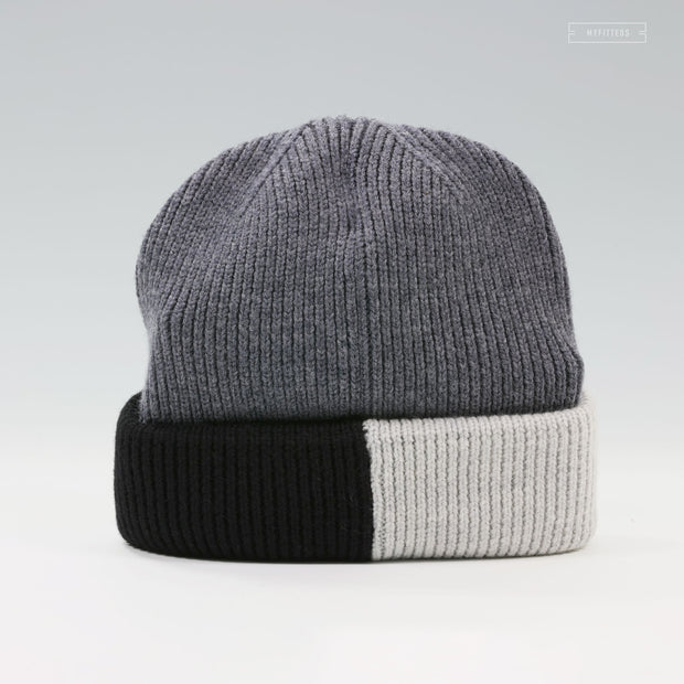 NEW YORK YANKEES BLOCK KNIT MERINO WOOL CUFFED SKULLY WINTER HAT