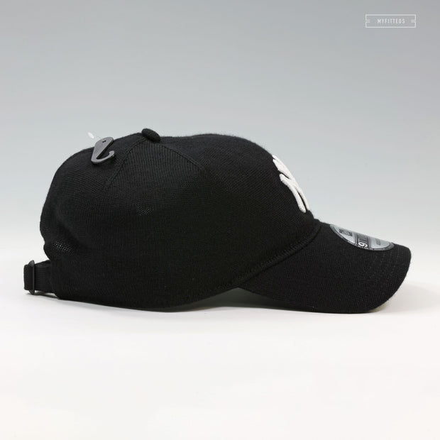 NEW YORK YANKEES MERINO WOOL KNITTED 9TWENTY UNSTRUCTURED NEW ERA STRAPBACK HAT