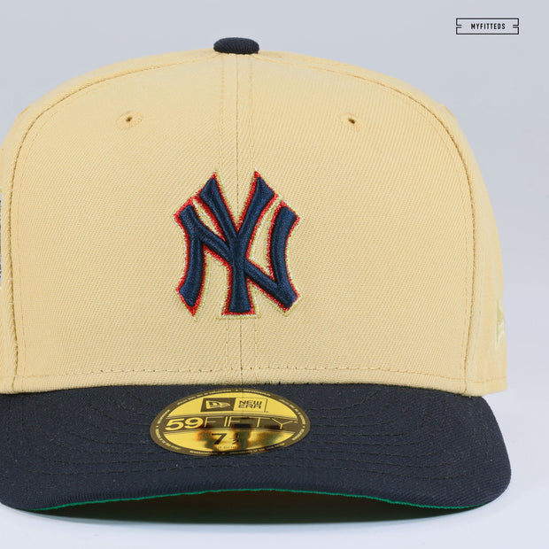 NEW YORK YANKEES OLD GOLD / MIDNIGHT NAVY NEW ERA FITTED CAP