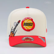 HOUSTON ROCKETS NBA HARDWOOD CLASSICS OFF WHITE 9FIFTY A-FRAME NEW ERA SNAPBACK