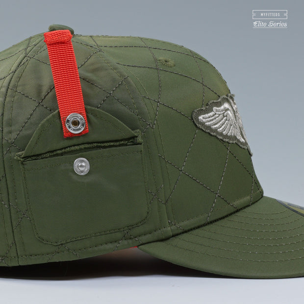 LAKELAND FLYING TIGERS BOMBER FLIGHT READY TRAVIS SCOTT AJ VI INSPIRED ELITE SERIES NEW ERA FITTED CAP