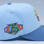 NEW YORK RANGERS 75TH ANNIVERSARY AURORA BOREALIS OF 2024 NEW ERA FITTED CAP