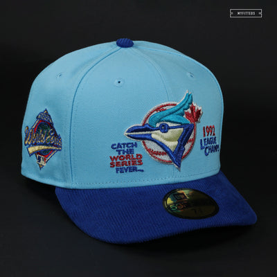 TORONTO BLUE JAYS 1992 WORLD SERIES LEAGUE CHAMPS CATCH THE FEVER NEW ERA HAT