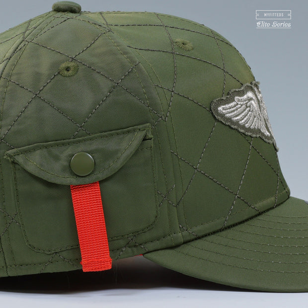 LAKELAND FLYING TIGERS BOMBER FLIGHT READY TRAVIS SCOTT AJ VI INSPIRED ELITE SERIES NEW ERA FITTED CAP