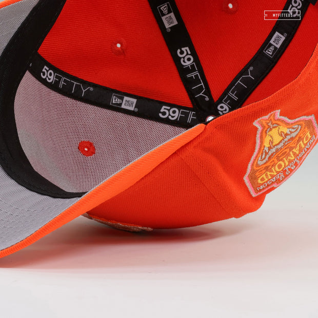 ARIZONA DIAMONDBACKS 1998 INAUGURAL SEASON THE ORANGE MAMBA NEW ERA FITTED CAP