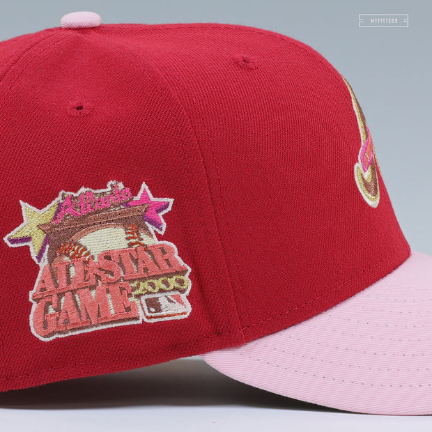 ATLANTA BRAVES 2000 ALL-STAR GAME FINAL FANTASY VII "AERIS INSPIRED" NEW ERA FITTED CAP