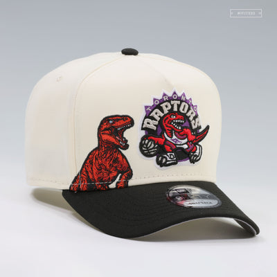 TORONTO RAPTORS RAVAGING RAPTOR NBA HWC 9FIFTY A-FRAME OFF WHITE NEW ERA SNAPBACK