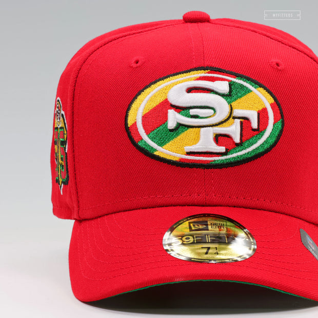 SAN FRANCISCO 49ERS 75TH ANNIVERSARY FRUIT STRIPE GUM INSPIRED NEW ERA FITTED CAP
