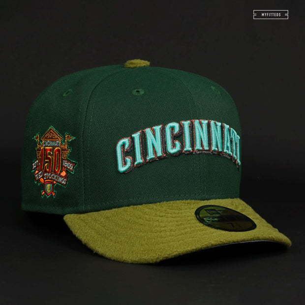 CINCINNATI REDS 150TH ANNIVERSARY FINDLAY MARKET NEW ERA FITTED CAP