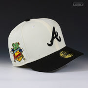 ATLANTA BRAVES 30TH SEASON IN ATLANTA MR. ADVENTURE OFF WHITE NEW ERA HAT