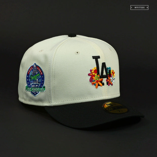 LOS ANGELES DODGERS DODGER STADIUM 60TH ANNIVERSARY OFF WHITE NEW ERA HAT