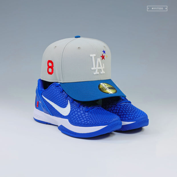 LOS ANGELES DODGERS KOBE VI PROTRO DODGERS INSPIRED TRI-STAR 8 NEW ERA FITTED CAP